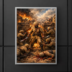 Battle of Saragarhi last stand at gate poster 5
