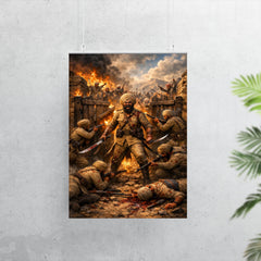 Battle of Saragarhi last stand at gate poster 7