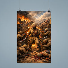 Battle of Saragarhi last stand at gate poster 9