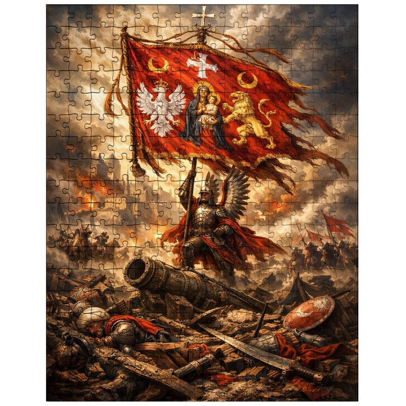 Battle of Vienna standard over broken siege lines jigsaw puzzle
