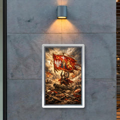 Battle of Vienna standard over broken siege lines poster 2