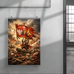 Battle of Vienna standard over broken siege lines poster 4
