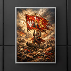 Battle of Vienna standard over broken siege lines poster 5