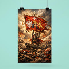 Battle of Vienna standard over broken siege lines poster 6