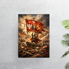 Battle of Vienna standard over broken siege lines poster 7