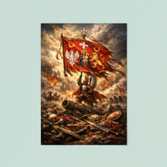 Battle of Vienna standard over broken siege lines poster 8