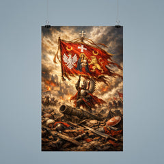 Battle of Vienna standard over broken siege lines poster 9