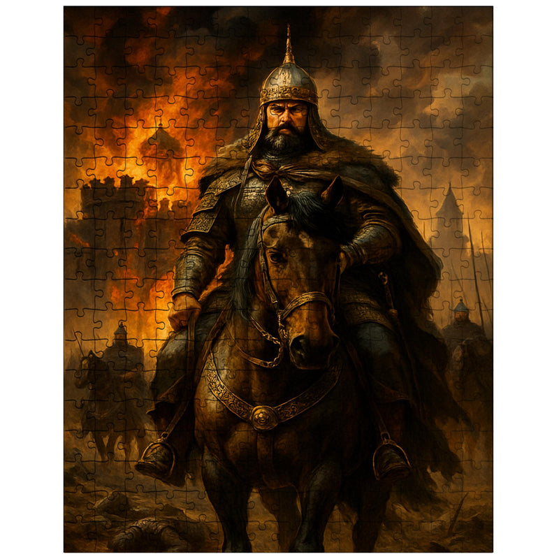 Batu Khan before the smoking gates of Ryazan jigsaw puzzle