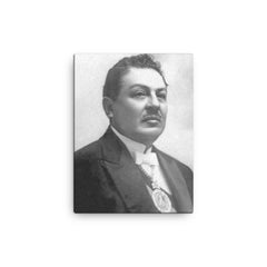 Bautista Saavedra canvas print on a plain backdrop in size 12"x16".