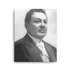 Bautista Saavedra canvas print on a plain backdrop in size 16"x20".