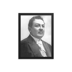 Bautista Saavedra framed print on a plain backdrop in size 12"x16".