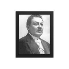 Bautista Saavedra framed print on a plain backdrop in size 8"x10".