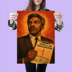 Bayard Rustin march planner portrait poster 3