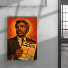 Bayard Rustin march planner portrait poster 4