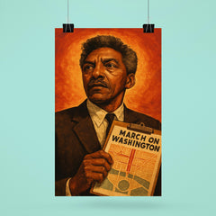 Bayard Rustin march planner portrait poster 6