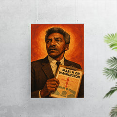 Bayard Rustin march planner portrait poster 7