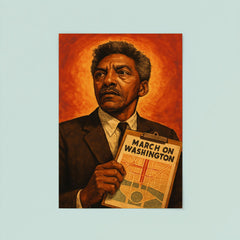 Bayard Rustin march planner portrait poster 8