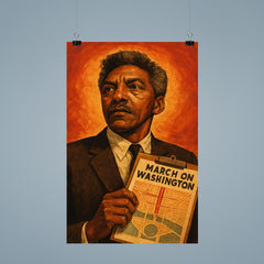Bayard Rustin march planner portrait poster 9
