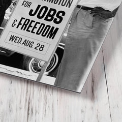 Bayard Rustin metal print mockup
