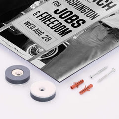 Bayard Rustin metal print mockup