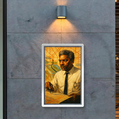 Bayard Rustin organizing march route poster 2