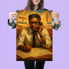 Bayard Rustin organizing the March on Washington poster 3