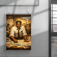 Bayard Rustin organizing the March on Washington poster 4