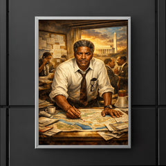 Bayard Rustin organizing the March on Washington poster 5