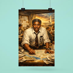 Bayard Rustin organizing the March on Washington poster 6