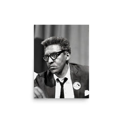 Bayard Rustin poster on a plain backdrop in size 12"x16".