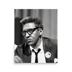 Bayard Rustin poster on a plain backdrop in size 16"x20".