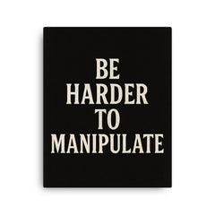Be harder to manipulate canvas print on a plain backdrop in size 16"x20".
