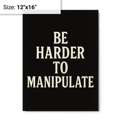 Be harder to manipulate metal print on a plain backdrop in size 12"x16".