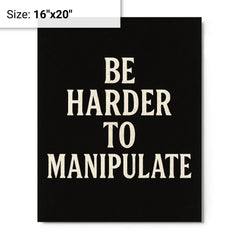 Be harder to manipulate metal print on a plain backdrop in size 16"x20".