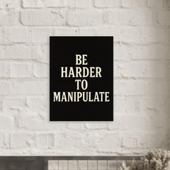 Be harder to manipulate metal print mockup
