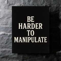 Be harder to manipulate metal print mockup