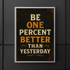 Be one percent better than yesterday poster 5