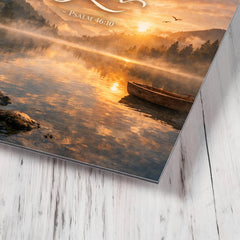Be still and know that I am God Psalm 4610 metal print mockup