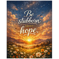 Be stubborn about hope jigsaw puzzle
