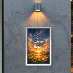 Be stubborn about hope poster 2