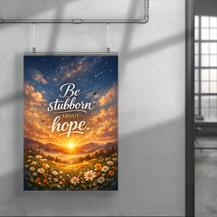 Be stubborn about hope poster 4