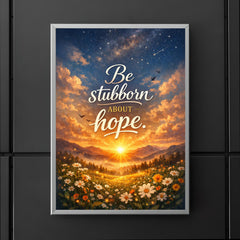 Be stubborn about hope poster 5
