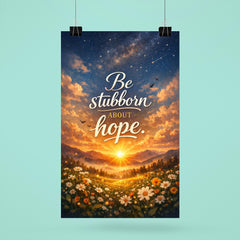 Be stubborn about hope poster 6