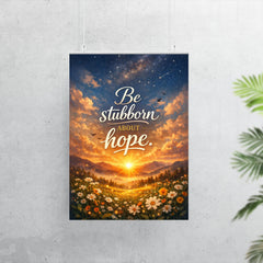 Be stubborn about hope poster 7