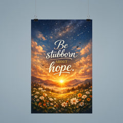 Be stubborn about hope poster 9