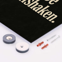 Be unshaken metal print mockup
