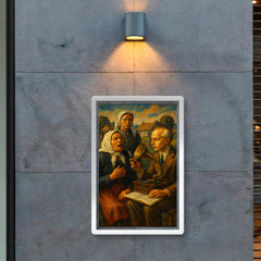 Béla Bartók collecting village songs poster 2