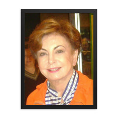 Beatriz Segall framed print on a plain backdrop in size 18"x24".