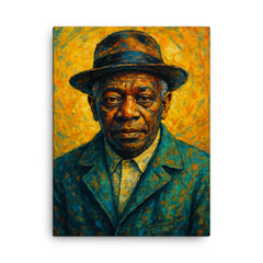 Beauford Delaney canvas print on a plain backdrop in size 18"x24".