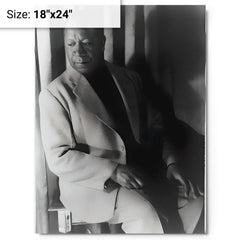 Beauford Delaney metal print on a plain backdrop in size 18"x24".